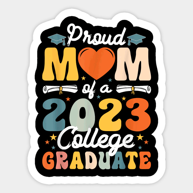 Proud Mom of a 2023 College Graduate Party 23 Mommy Sticker by Schied Tungu 